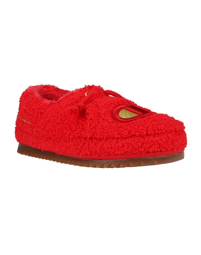 Champion Womens Slippers NZ - University Cozy High Pile Red ( 4082-YEXMP )